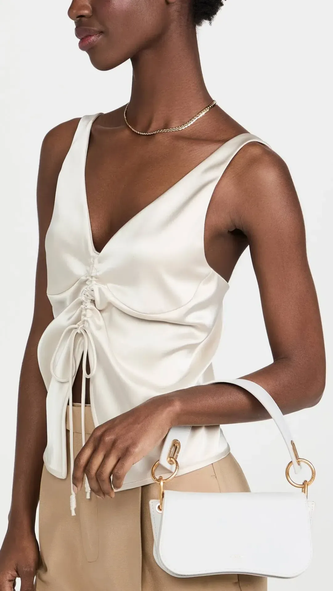 Oroton Liv Small Day Bag White for rent on The Volte - main image