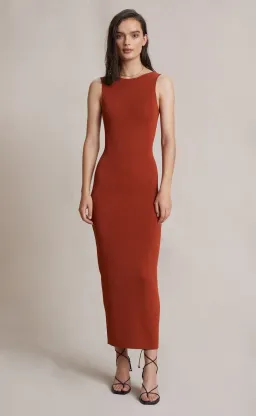 Bec & Bridge Sorbet Summer Midi Dress in Brick Size AU 6 for rent on The Volte - image 2