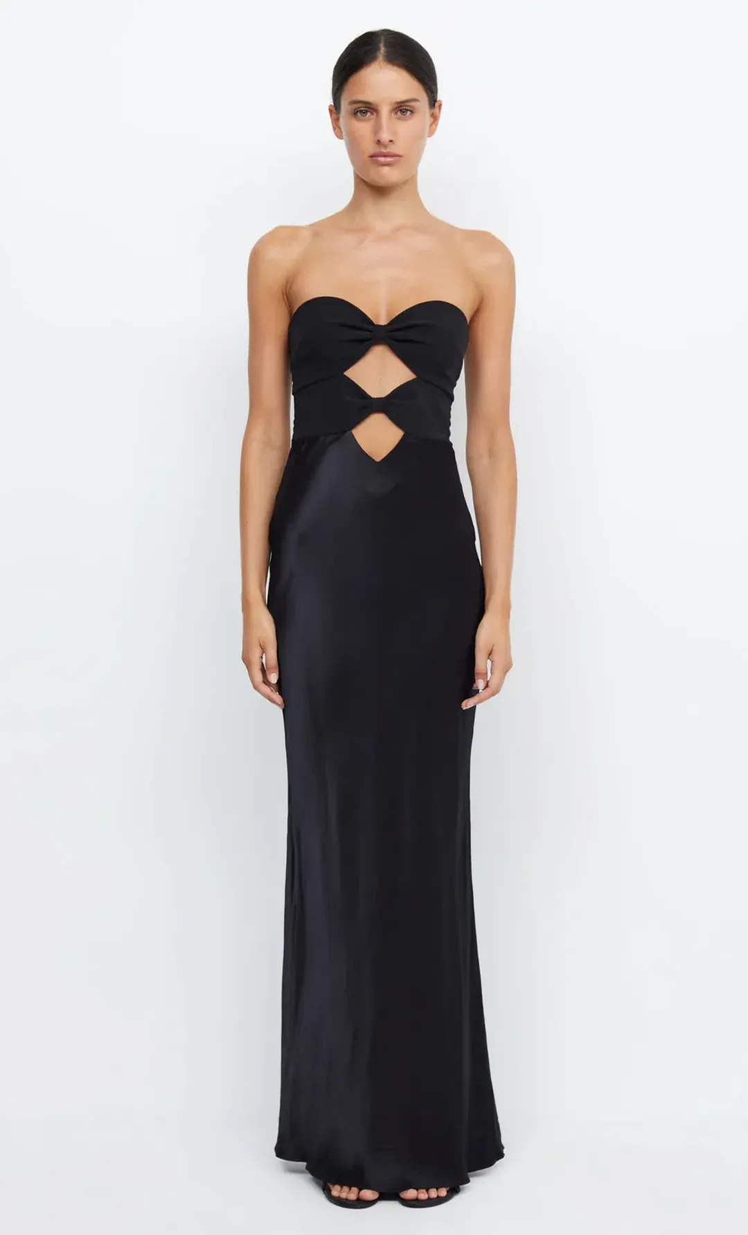 Bec & Bridge Halle Strapless Black Dress Size AU 12 for rent on The Volte - main image