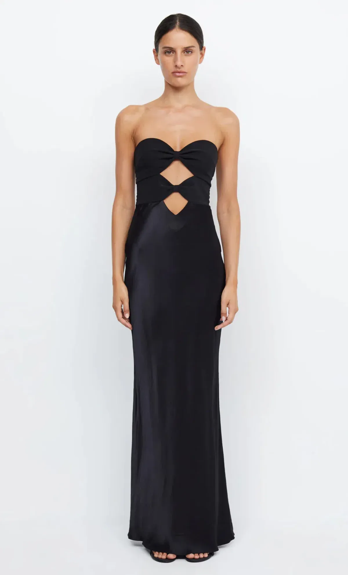Bec & Bridge Halle Strapless Black Dress Size AU 12 for rent on The Volte - main image