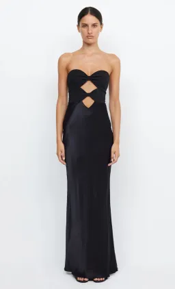 Bec & Bridge Halle Strapless Black Dress Size AU 12 for rent on The Volte - image 1