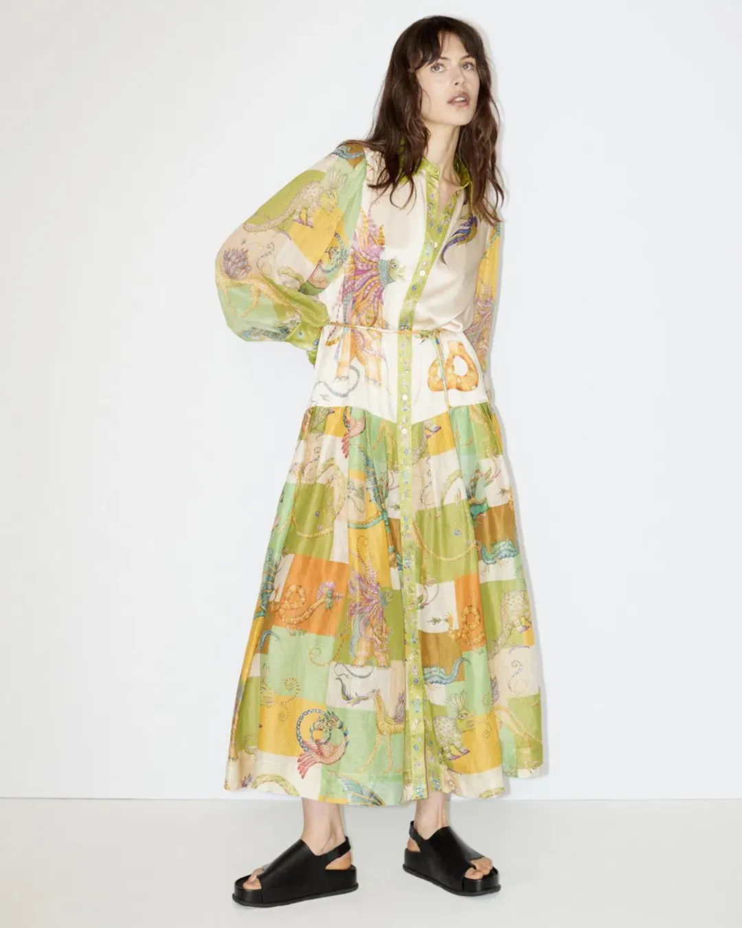Alemais Jerome Shirtdress Multi Size 16 for rent on The Volte - main image
