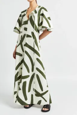 Lee Mathews Ava Maxi Dress Multi Size 4 for rent on The Volte - image 1