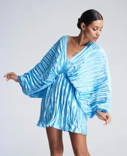 L’Idée Deluxe De Luxe Mini Dress Gown Sky Blue Size 10 for rent on The Volte - image 2