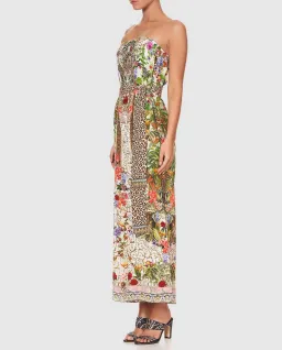 Camilla Fair Verona Tie Waist Strapless Jumpsuit with Belt Multi Size M/Au 12 for rent on The Volte - image 2