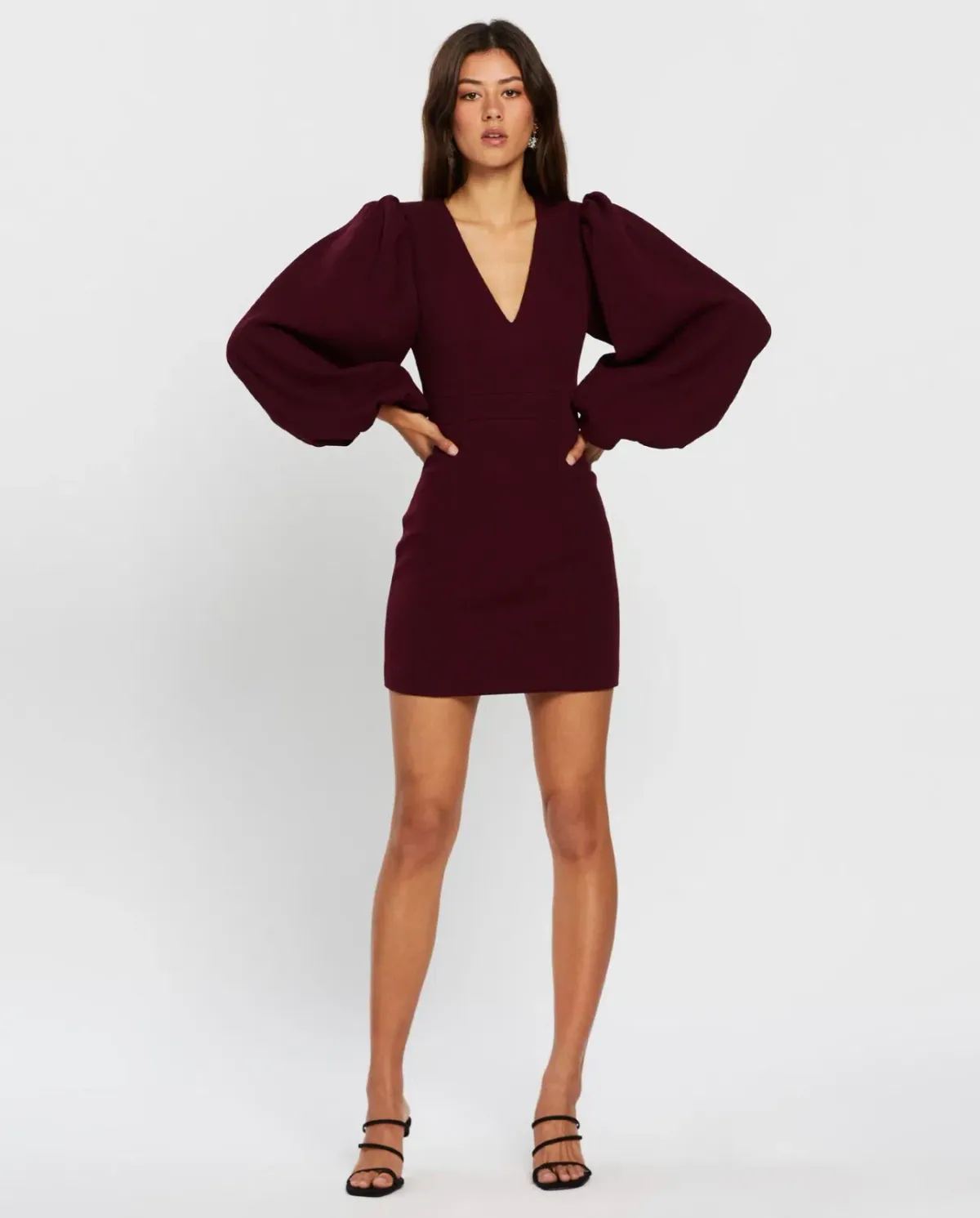 Mossman See You Again Dress Wine Size 14 - Image 1