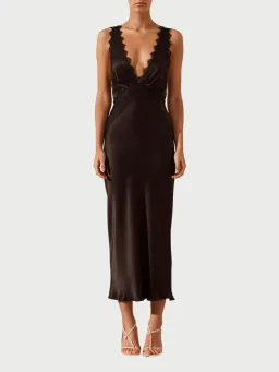 Shona Joy Camille Dress Black Size 10 for rent on The Volte - image 1