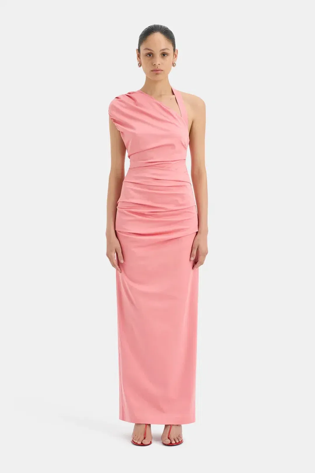 Sir the Label Giacomo Gathered Gown Pink Size 6 for rent on The Volte - main image