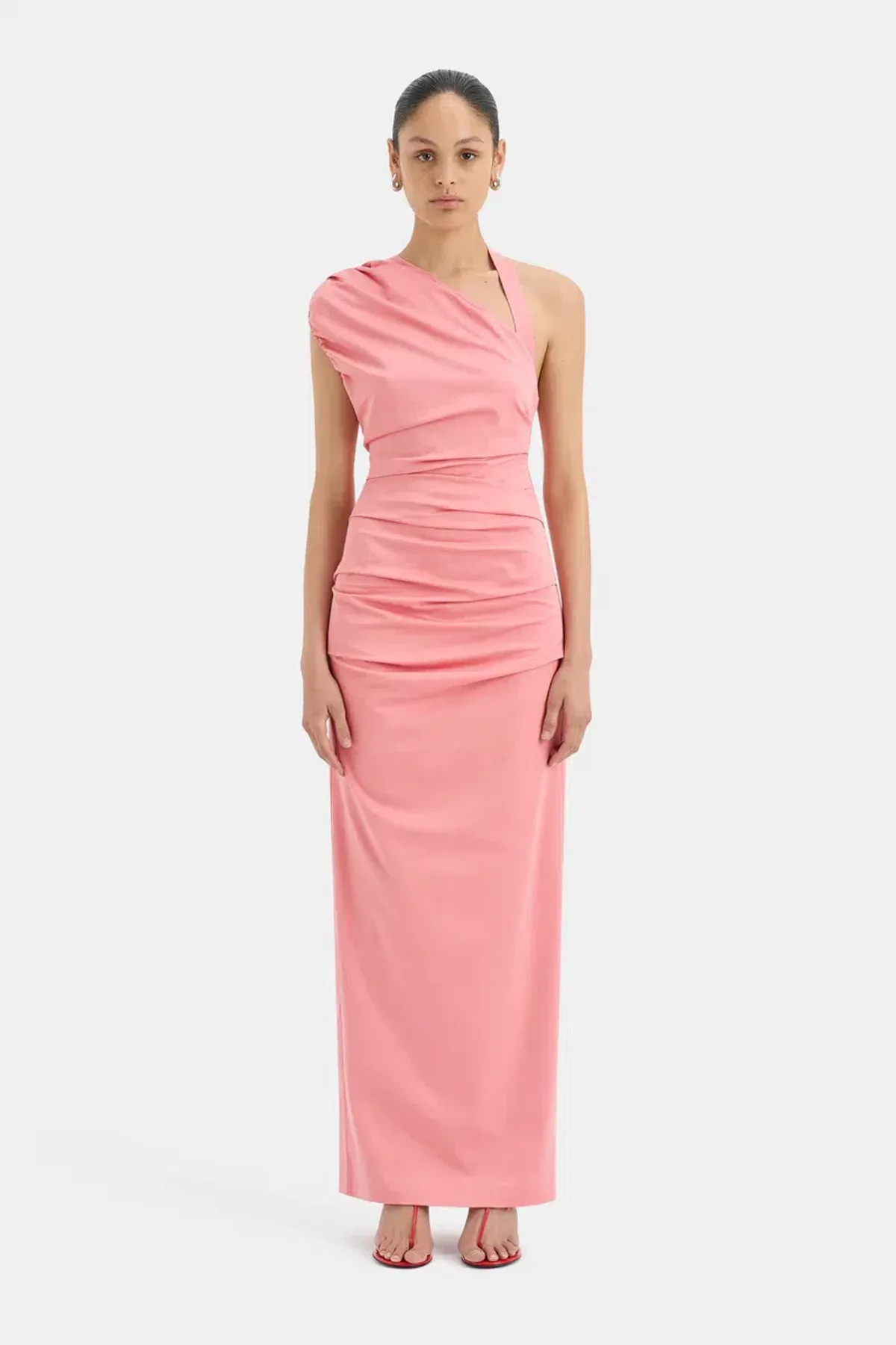 Sir the Label Giacomo Gathered Gown Pink Size 6 - Image 1