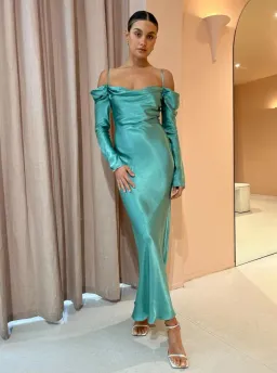 Issy Sereia Dress in Aquamarine Size 10 for rent on The Volte - image 1