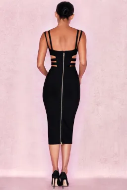 House of CB Kia Bandage Belted Dress Black Size 6 for rent on The Volte - image 3