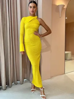 Camilla and Marc Cypress Dress Yellow Size 6 for rent on The Volte - image 2