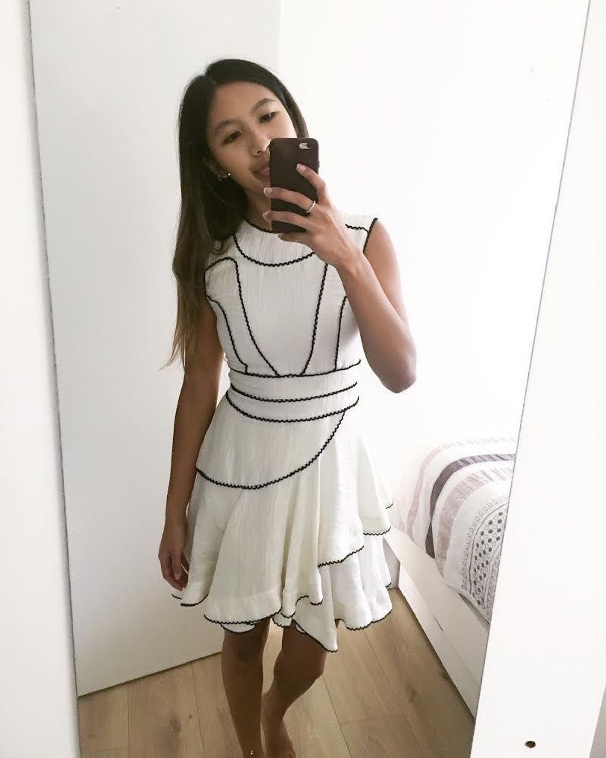 Aje Wrap Dress White Size 6 - Image 3