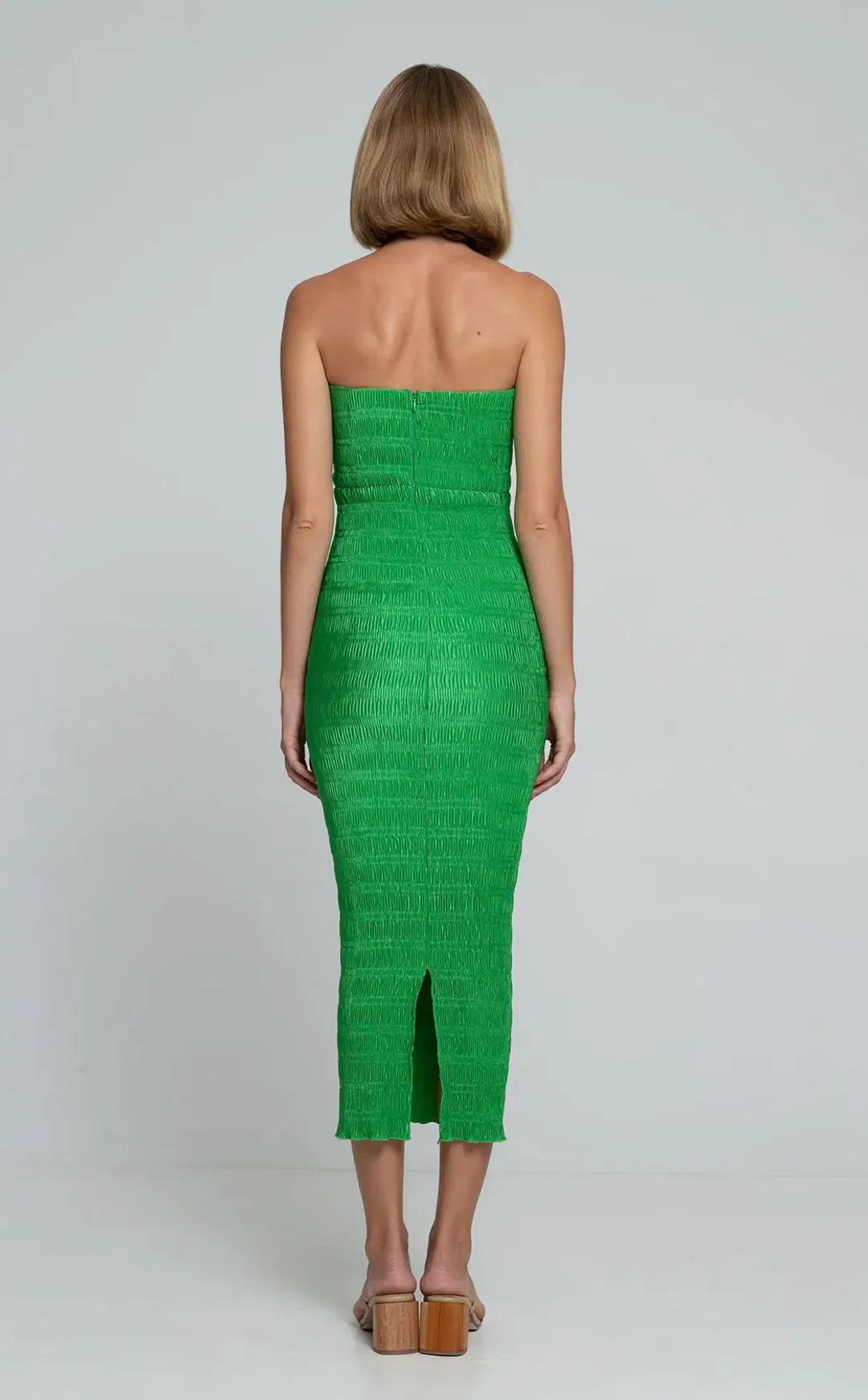 L’IDEE Aurore Gown Midi Sea Green Size 6 for rent on The Volte - main image