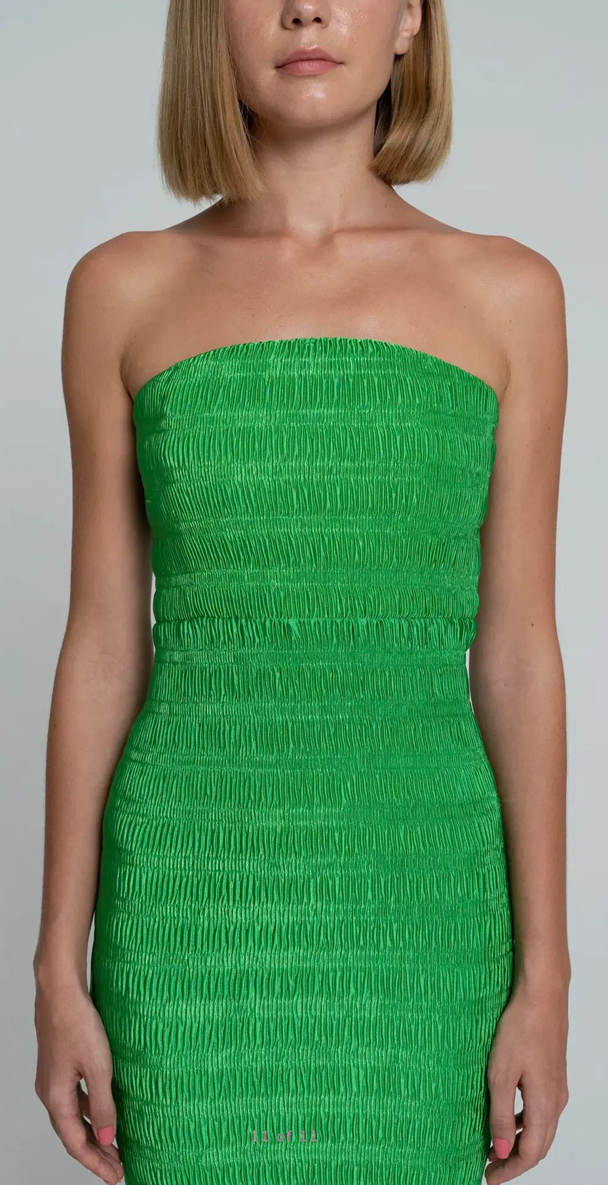 L’IDEE Aurore Gown Midi Sea Green Size 6 - Image 4