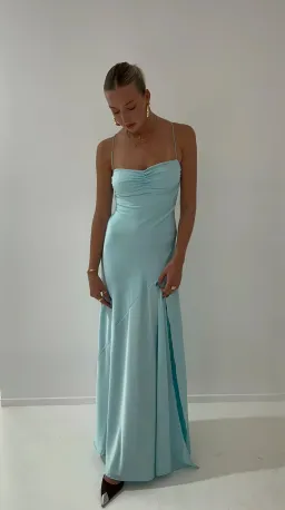 HNTR The Label Gaia Gown in Aqua Size S / AU 8 for rent on The Volte - image 1
