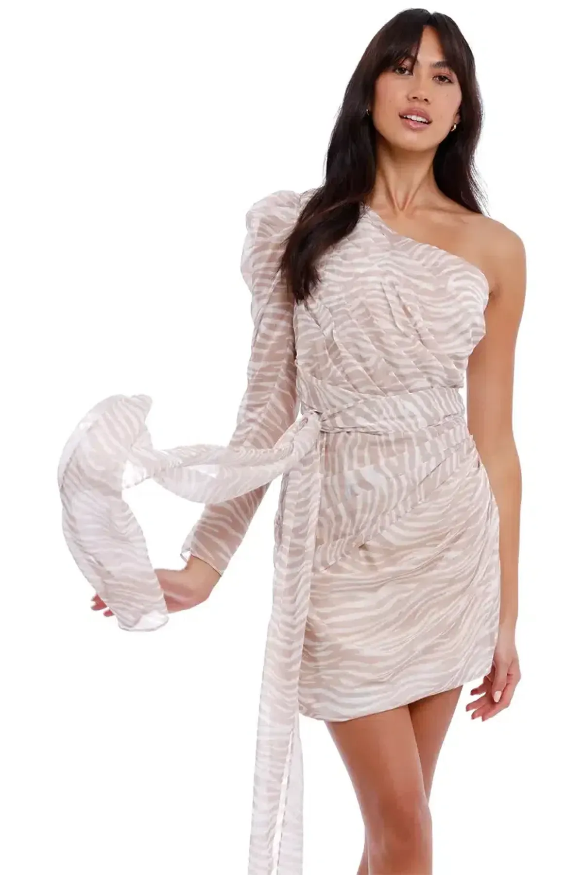 MISHA Jaylene Mini Dress Print Size 10 - Image 2