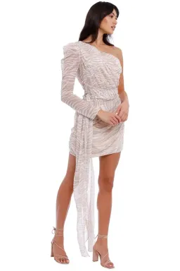 MISHA Jaylene Mini Dress Print Size 12 for rent on The Volte - image 3