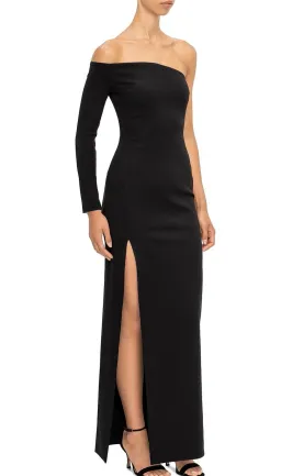Solace London Palmer One Shoulder Maxi Dress in Black Size 12 for rent on The Volte - image 4