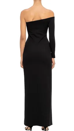 Solace London Palmer One Shoulder Maxi Dress in Black Size 12 for rent on The Volte - image 3