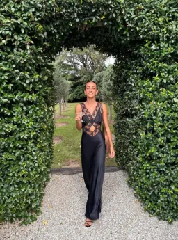 Sir the Label Aries Cut Out Gown Black Size 1 / AU 8 for rent on The Volte - image 2