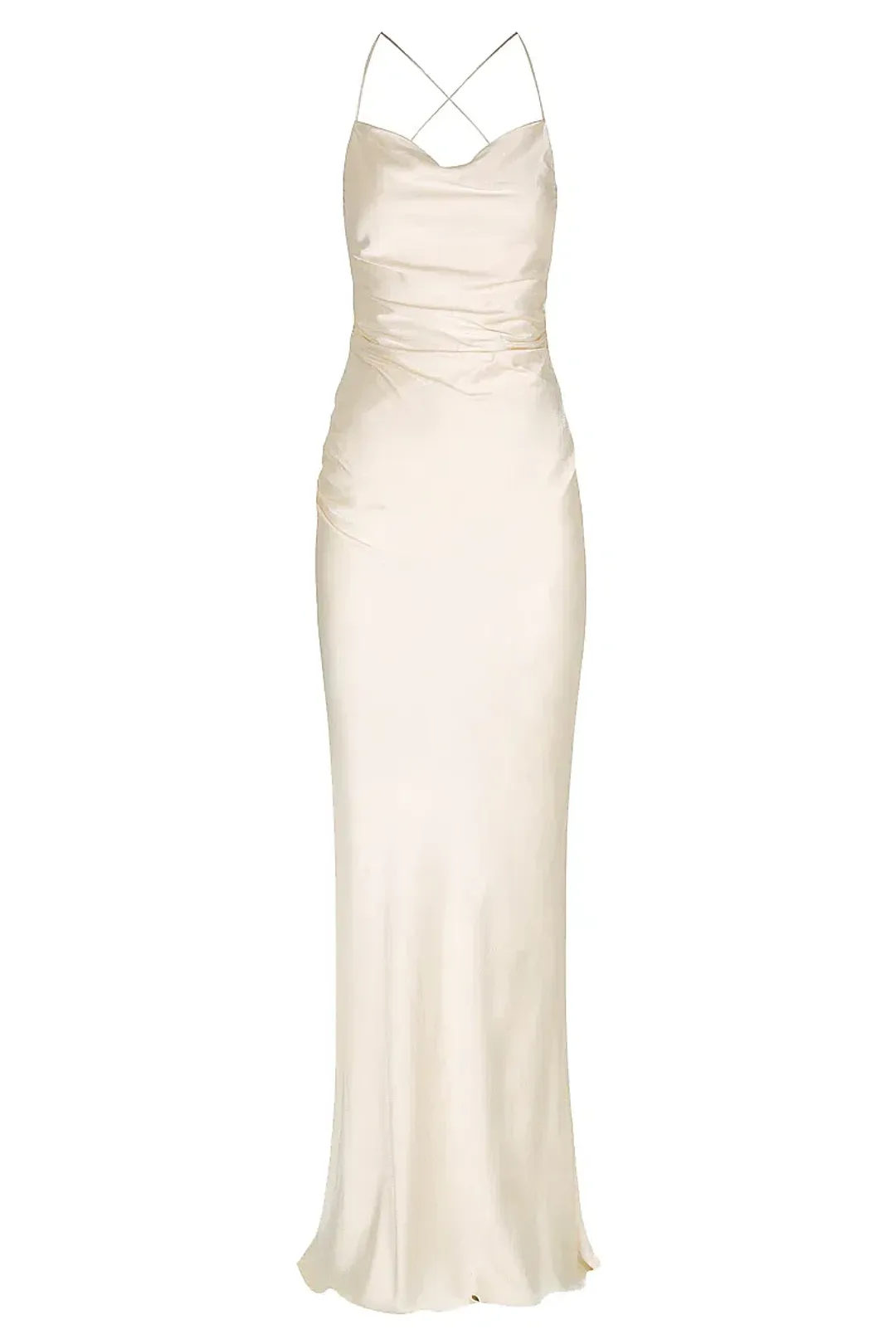 Shona Joy, La Lune Lace Back Maxi Dress in Cream Size 6 for rent on The Volte - main image
