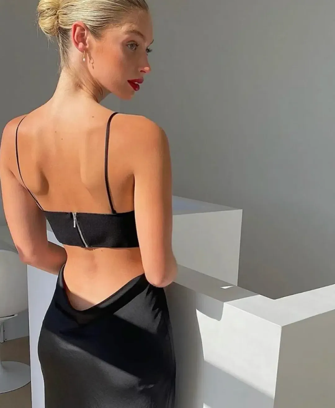 Bec & Bridge Seraphine Plunge Dress in Black Size 6 for rent on The Volte - main image