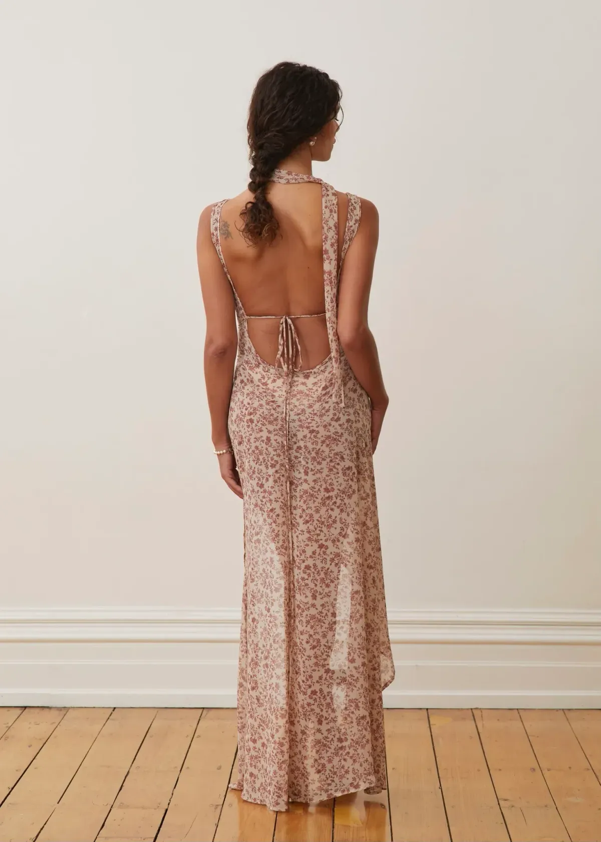 Arcina Ori Amelie Dress in Mauve/Floral Size M/Au 10 - Image 4