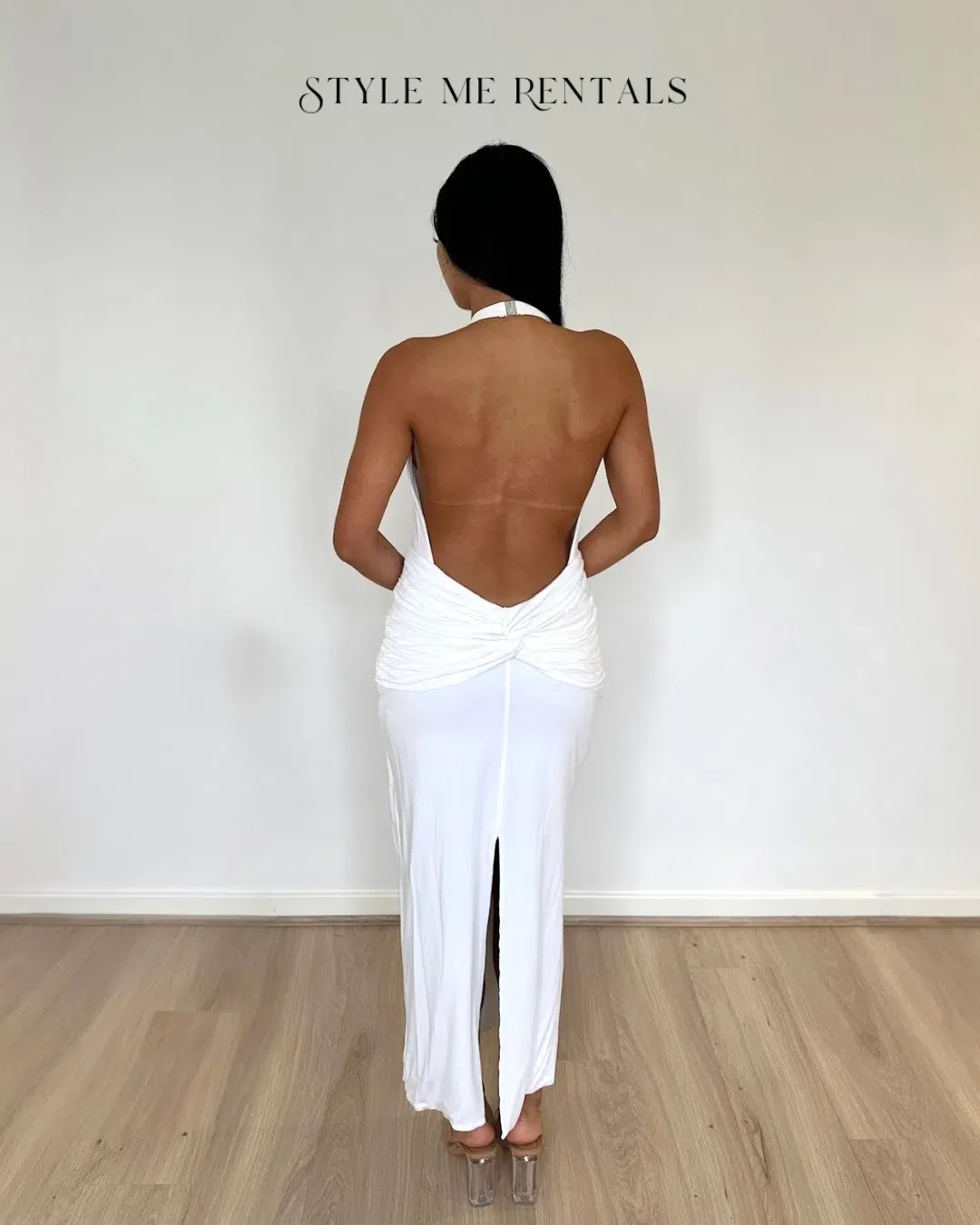 Natalie Rolt Arabella Midi Dress White Size 3 / AU 12 for rent on The Volte - main image