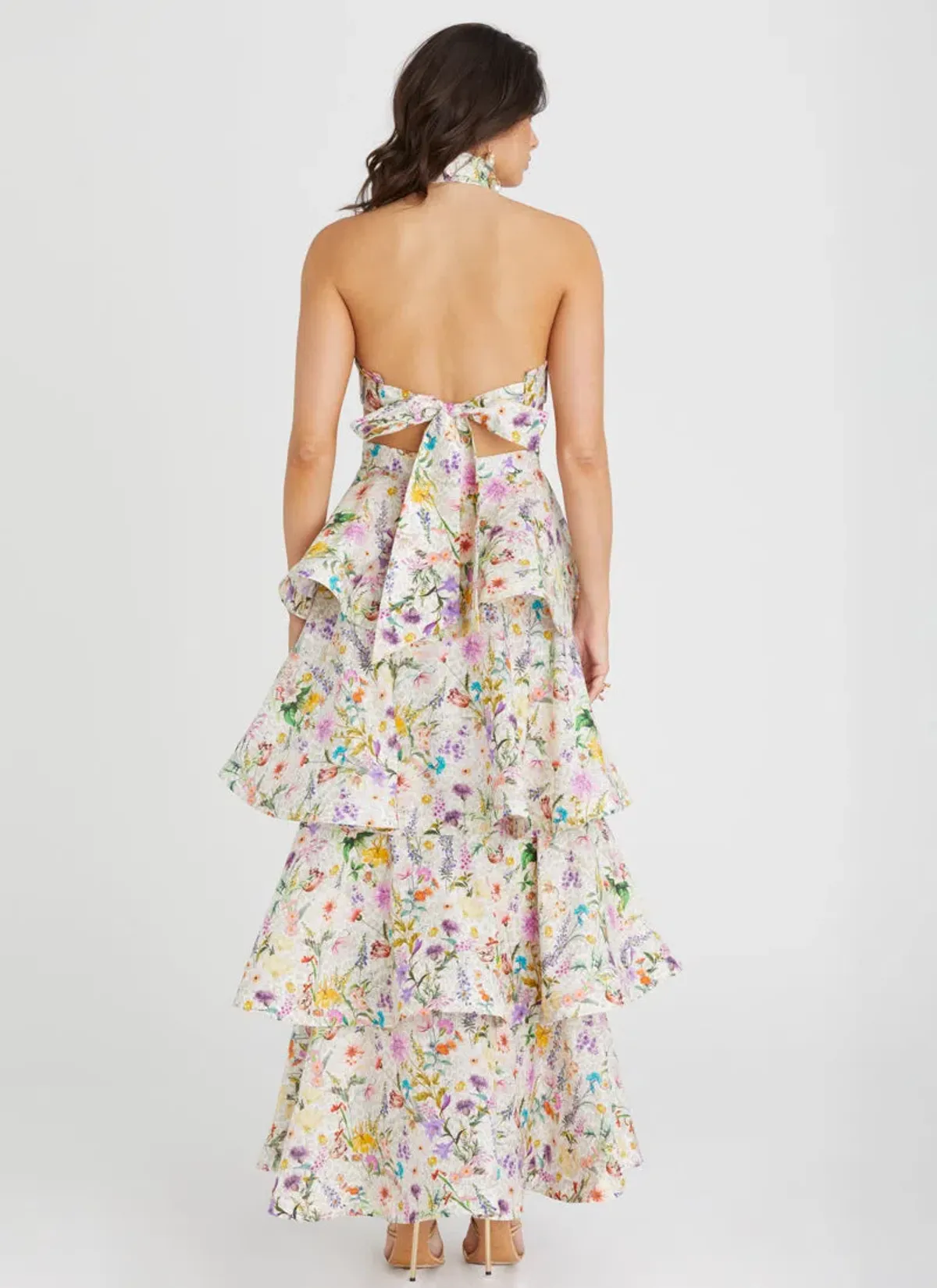 Aqua Blu Jardine Heather Dress Floral Size 12 - Image 3