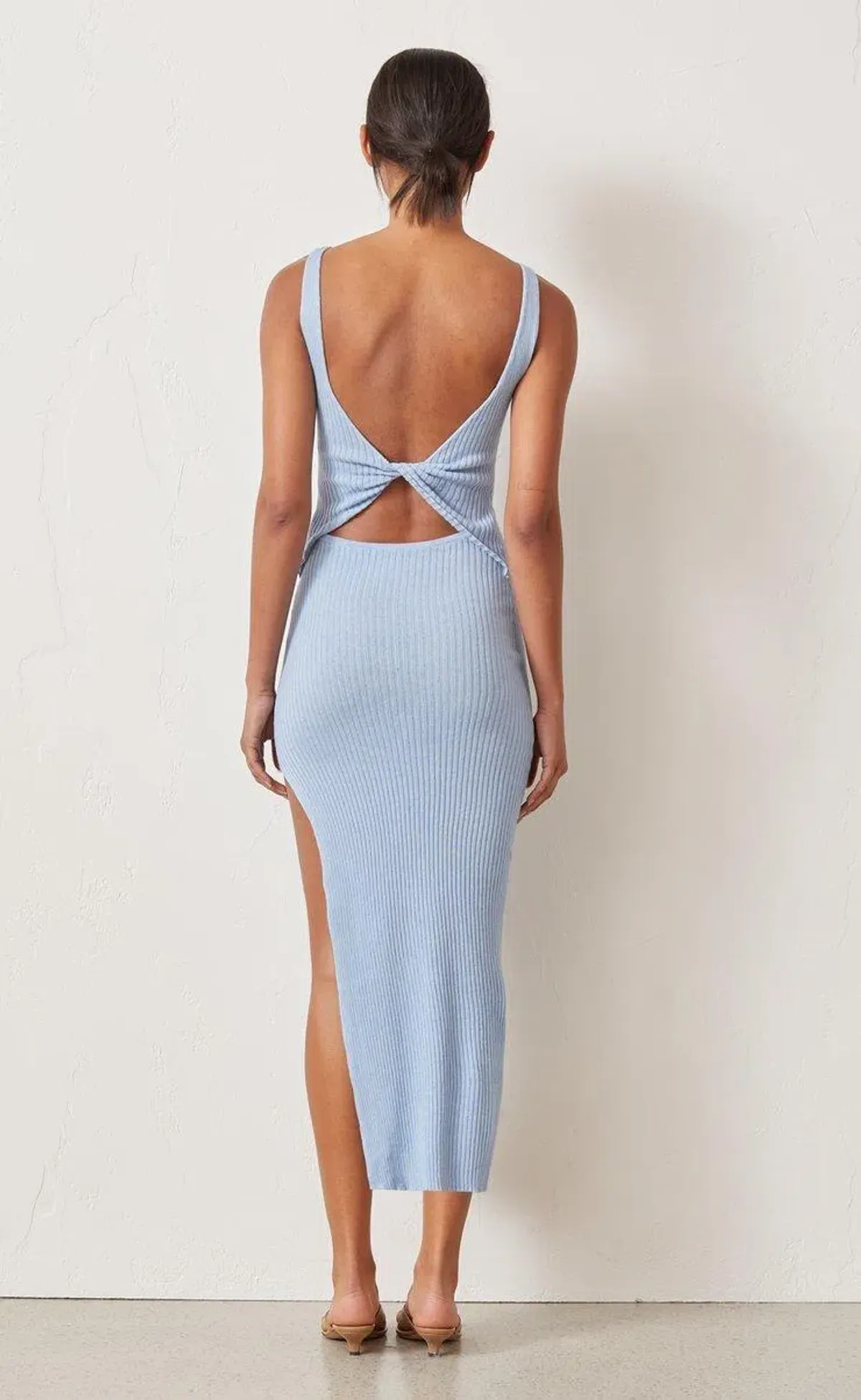 Bec & Bridge Riviera Midi Dress Blue Size 8 - Image 3