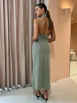 Camilla and Marc Orlando Midi Dress in Sage Green Size 8 for rent on The Volte - image 2