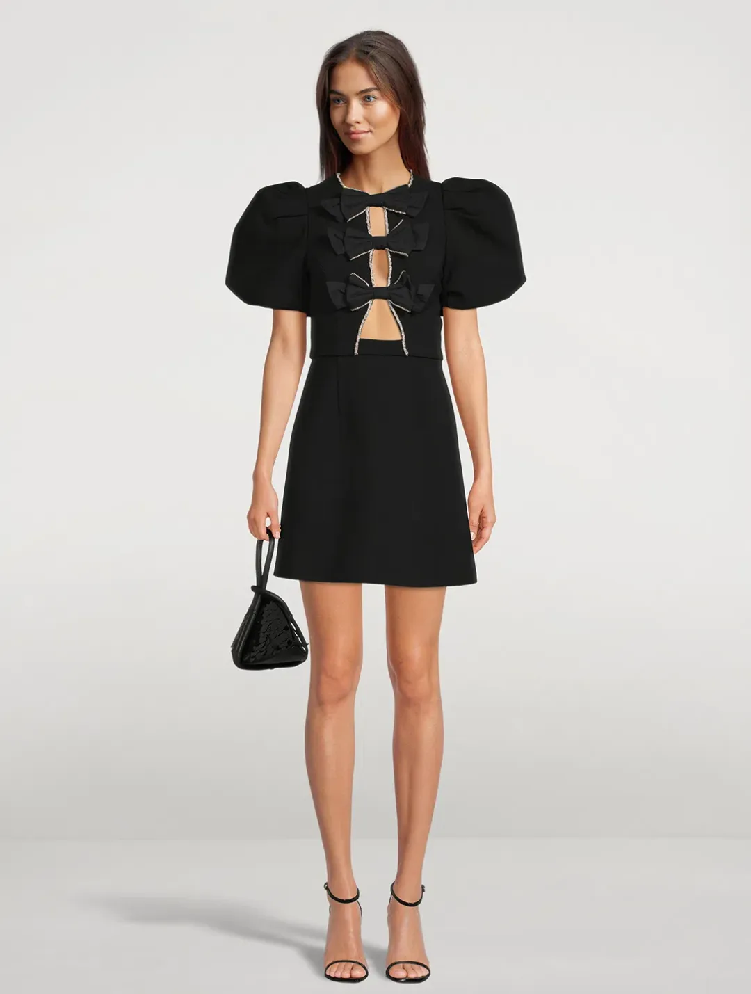 Rebecca Vallance Katie Bow Mini Black Size 14 for rent on The Volte - main image