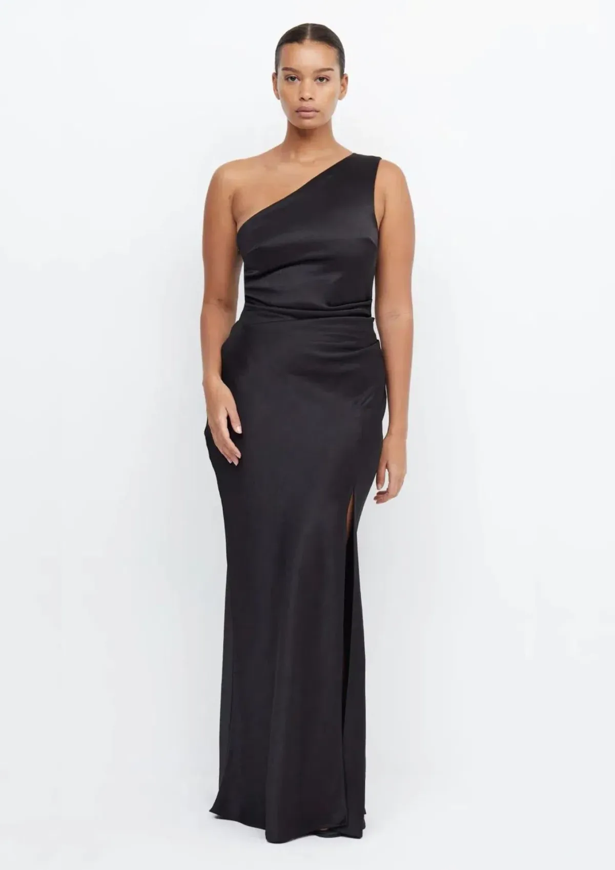 Bec & Bridge Dreamer Asym Maxi Dress in Black Size 10 - Image 1