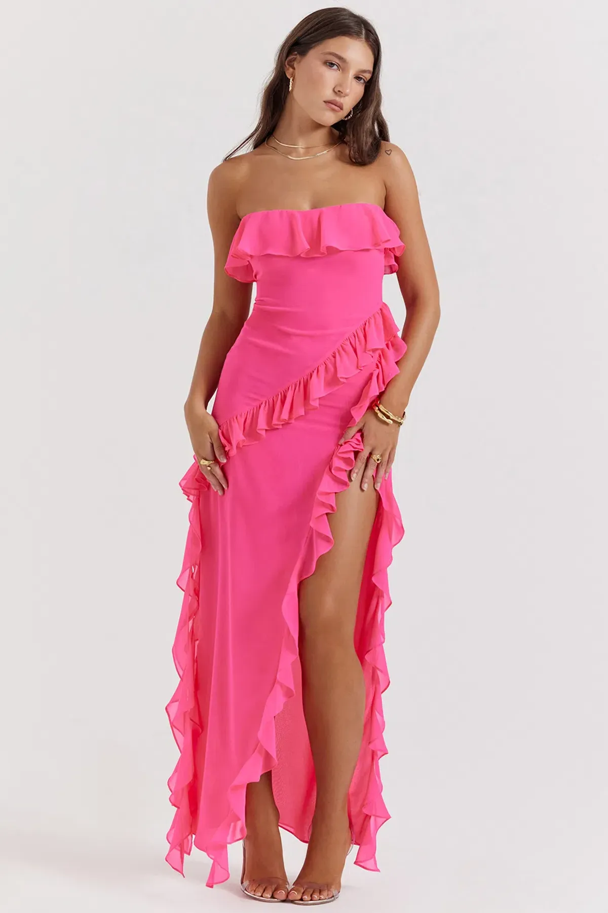 House of CB Sarina Dress Pink Size M/AU 10 - Image 3