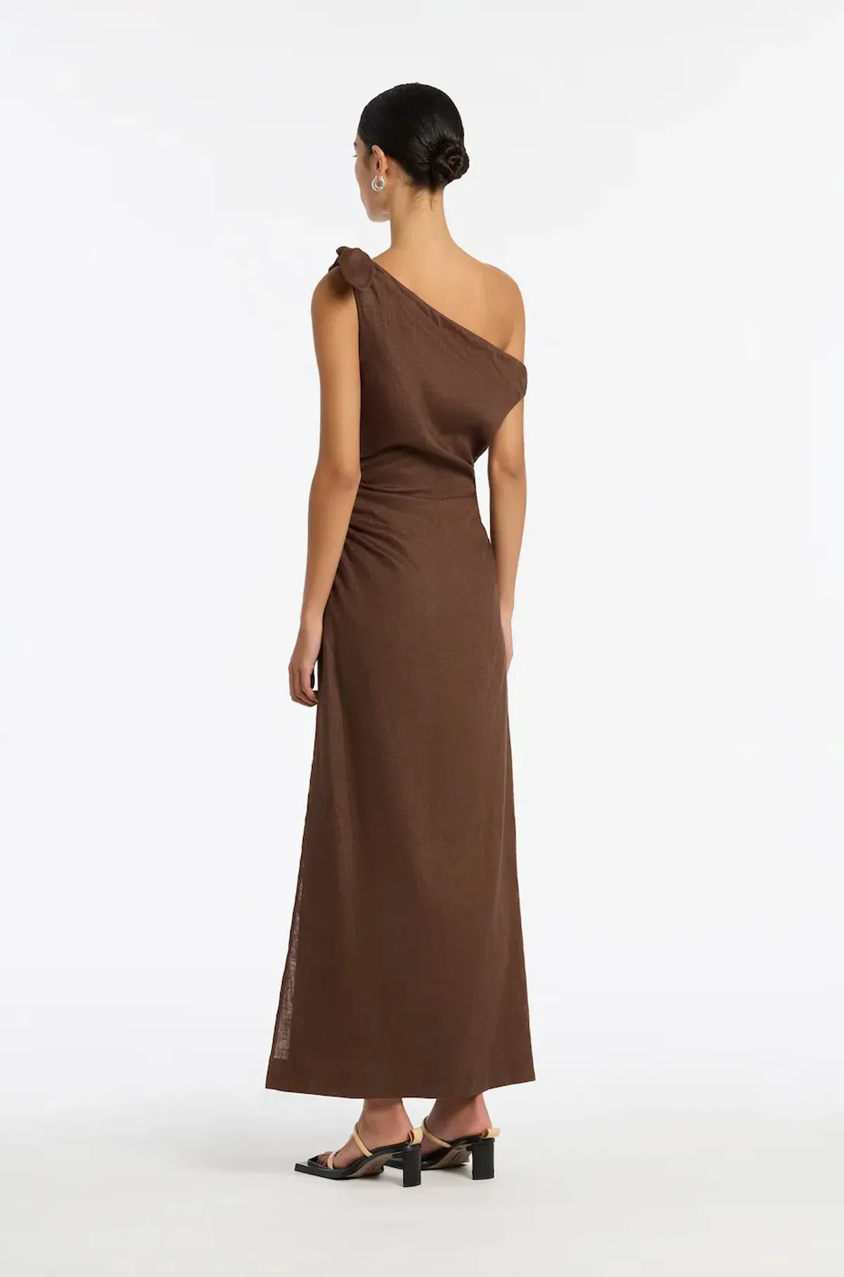 Sir the Label Bettina Off Shoulder Dress Brown Size 6 - Image 2
