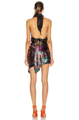 The Attico Sequin Halter Dress Multi Size AU 12 for rent on The Volte - image 3