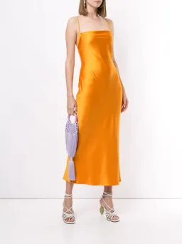 Bec & Bridge Seraphine Lace Up Midi Dress Tangerine Size XS / AU 6 for rent on The Volte - image 1