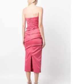 Rachel Gilbert Cheri Dress in Pink Size 10 for rent on The Volte - image 3