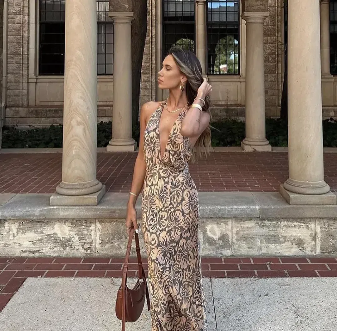 Bec & Bridge Samara Dress Print Size 6 for rent on The Volte - main image