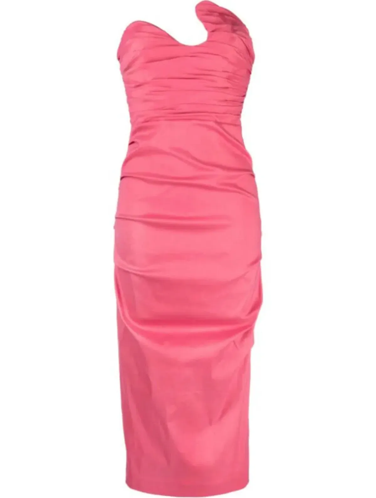 Rachel Gilbert Cheri Midi Dress Rose Size 8 - Image 3