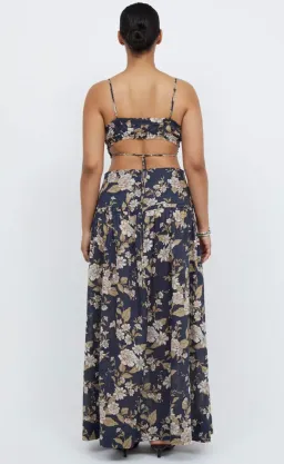 Bec & Bridge Opaline Floral Print Crop Top and Maxi Skirt Set Multi Size 10 for rent on The Volte - image 3