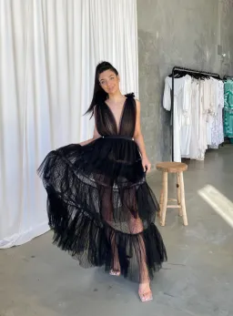 Lexi Zendaya Dress Black Size 8 for rent on The Volte - image 3