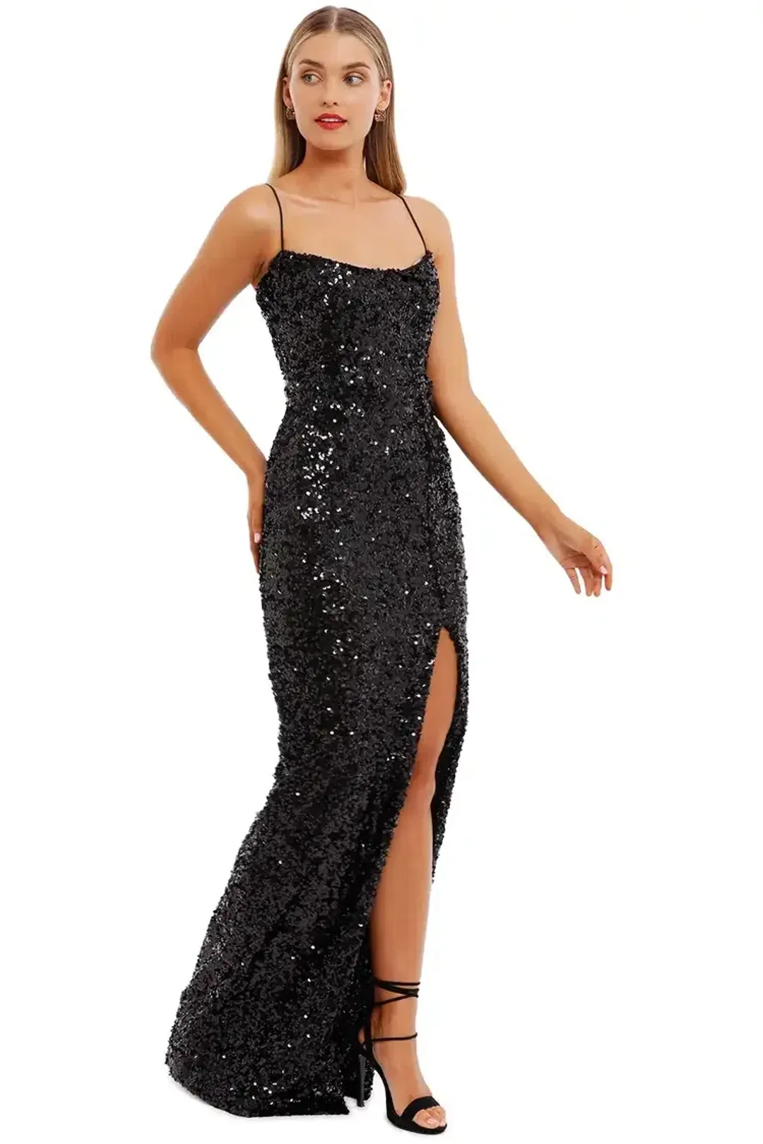 Nookie Confetti Gown Black Size 12 for rent on The Volte - main image