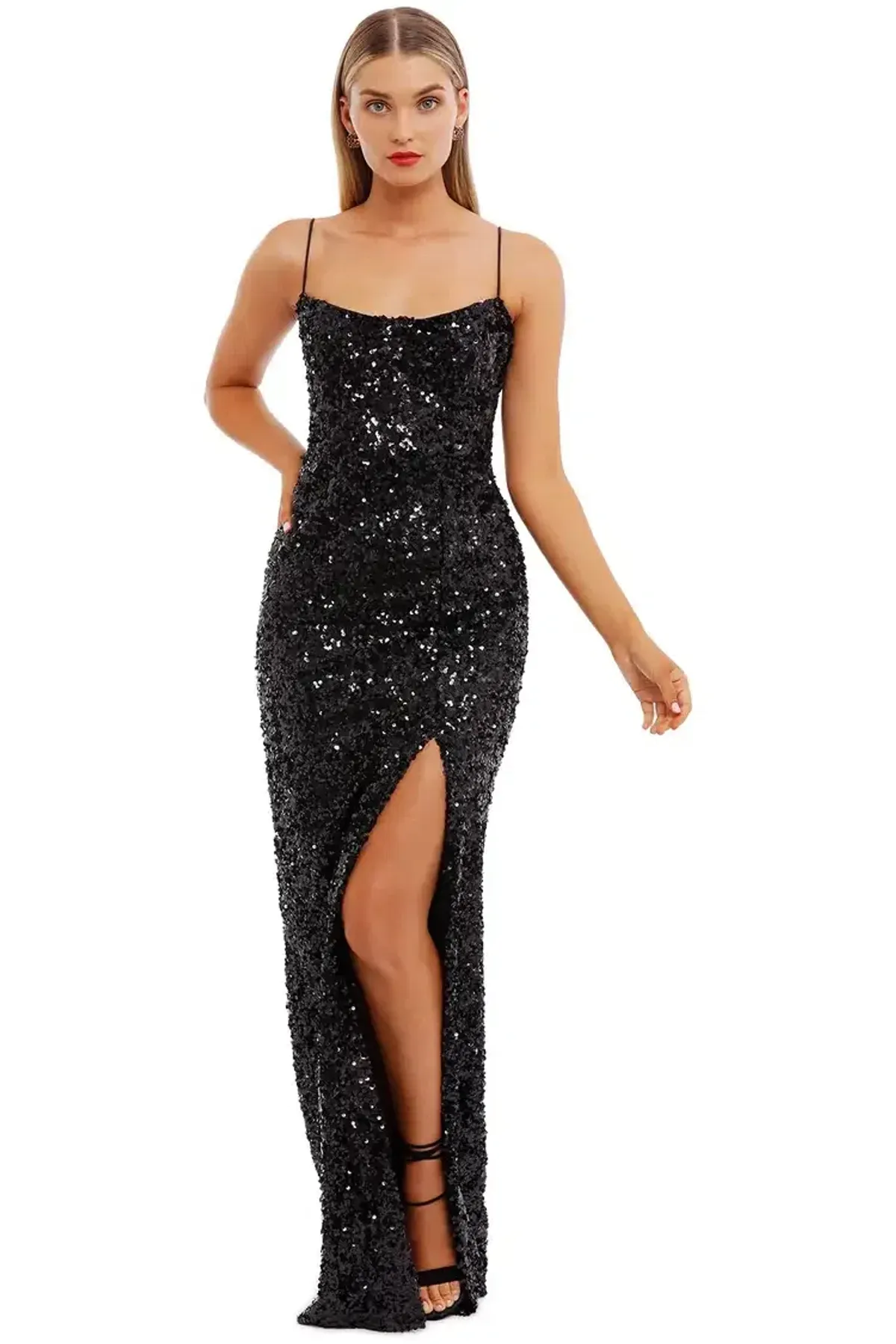 Nookie Confetti Gown Black Size 12 - Image 1
