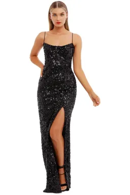 Nookie Confetti Gown Black Size 12 for rent on The Volte - image 1