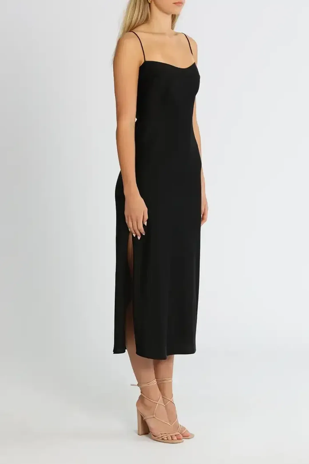 Clea Estelle Slip Dress Black Size 6 for rent on The Volte - main image