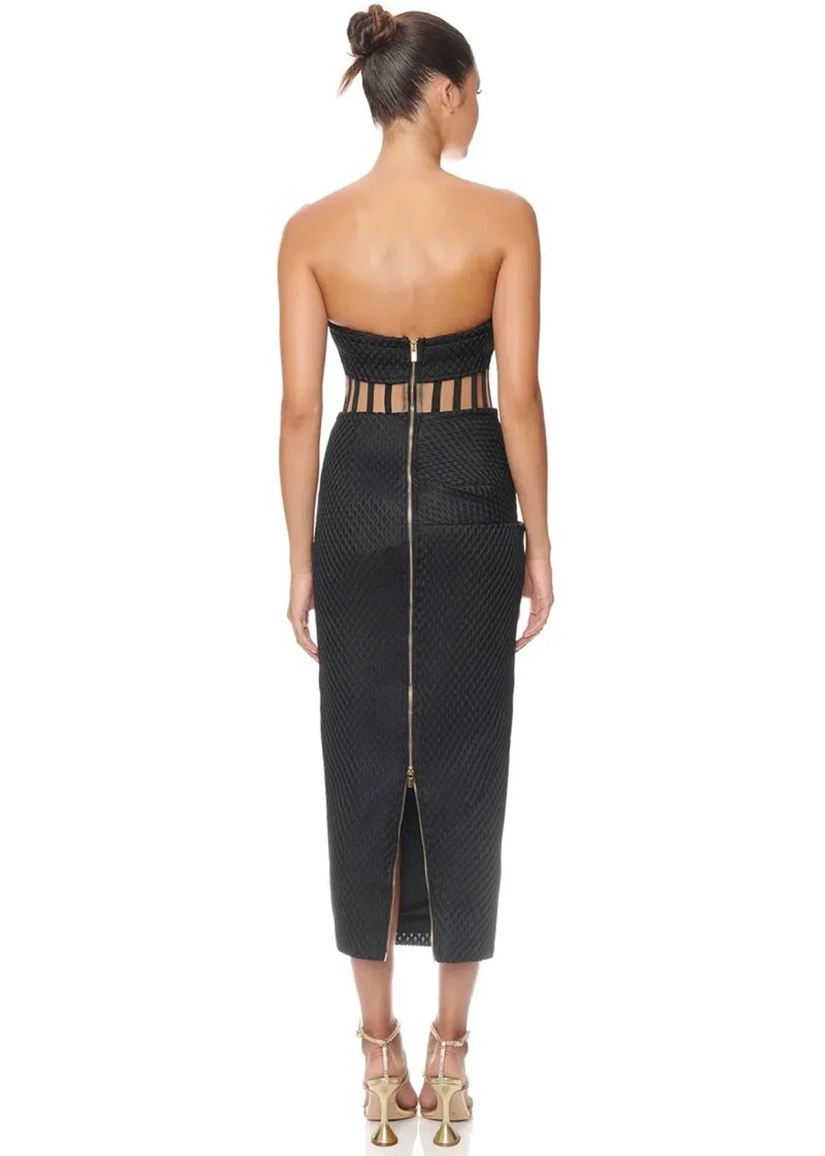 Eliya The Label Zariah Midi Dress Black Size 6 - Image 2