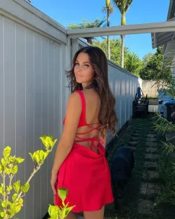 Arcina Ori Valentina Mini Dress Cherry Red Size XS / AU 6 for rent on The Volte - image 2