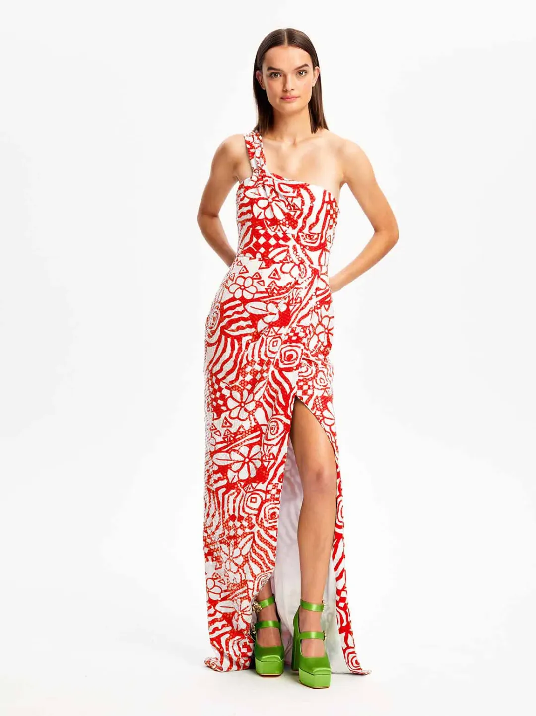 Alice McCall Daisy Daze Gown in Salsa Red Size 8 AU for rent on The Volte - main image
